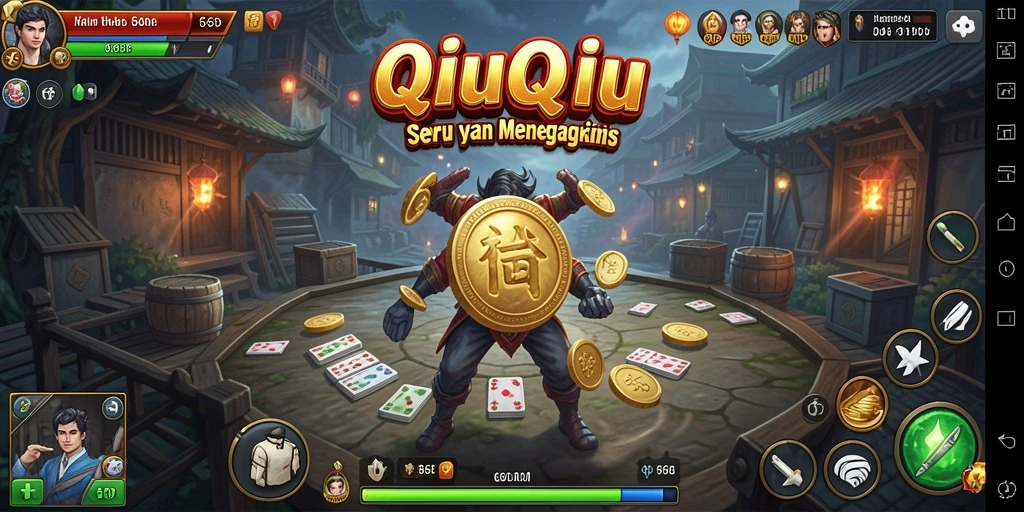 Tampilan gameplay QiuQiu yang mendebarkan dari 66D.