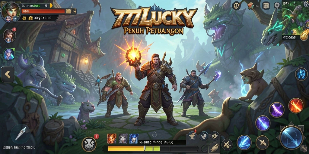 Screenshot permainan 777LUCKY menampilkan aksi PvP yang mendebarkan.