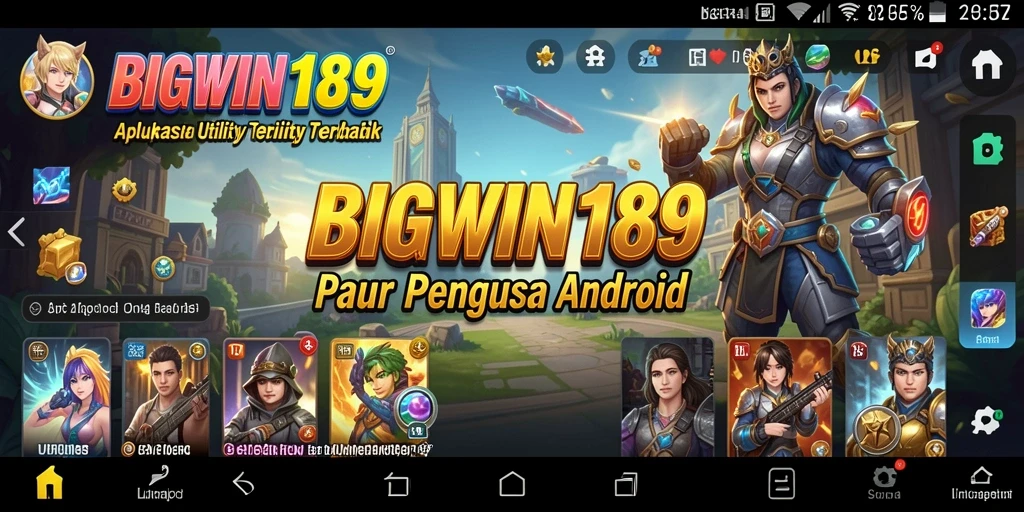 Screenshot pengalaman menggunakan aplikasi Utility BIGWIN189.