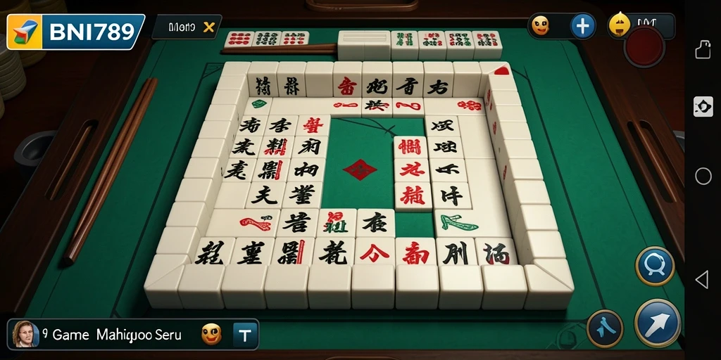 Screenshot gameplay BNI789 yang menampilkan aksi seru Mahjong.