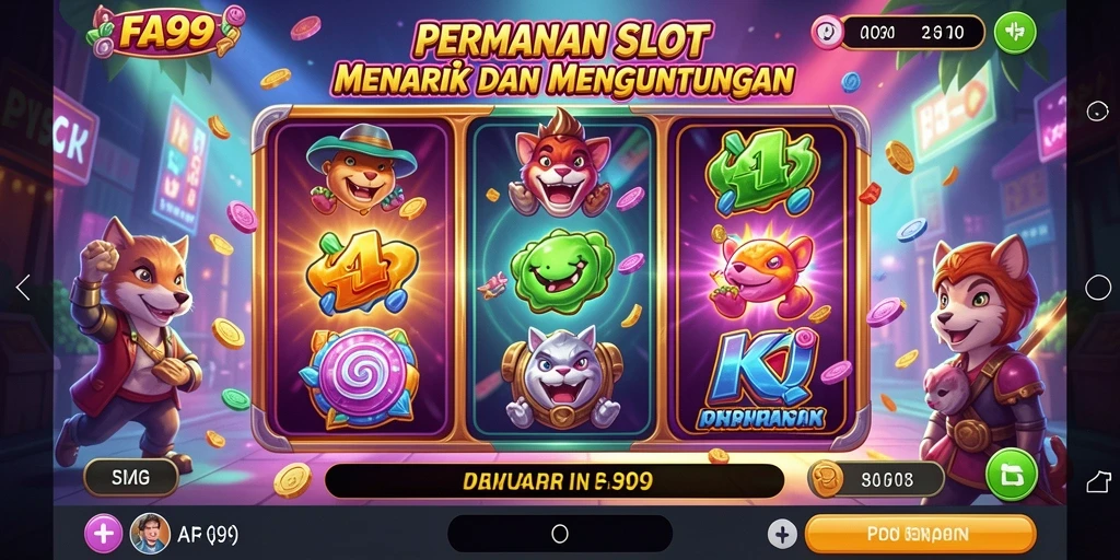 Gameplay seru dan menegangkan dalam FA99 aplikasi Slot.