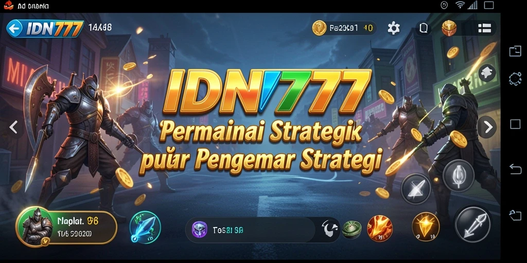 Screenshot IDN777 menampilkan aksi strategis yang intens.