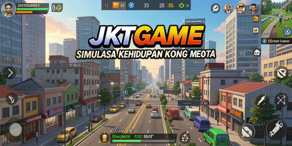 Tampilan gameplay JKTGAME yang penuh warna dan menarik.