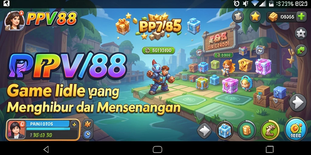 Tampilan menarik gameplay PPV88 dengan elemen Idle yang menyenangkan.