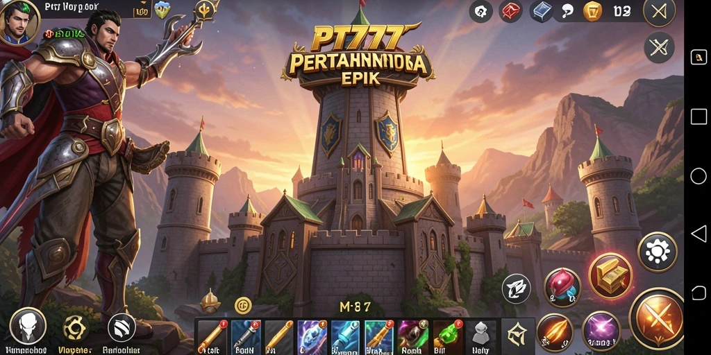 Tampilan gameplay PT777 dengan strategi Tower Defense yang menarik.